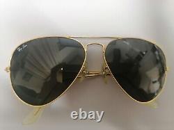 Vintage Rare Ray Ban B&L Bausch & Lomb USA Crystal Green 5814 withcase