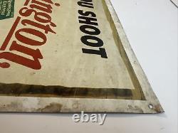 Vintage Rare Remington Dupont Metal Sign Original 18x22 Hunting, Farm, Oil Gas