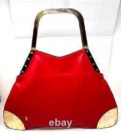 Vintage Rare Roberta di Camerino Red Leather Stunning Handbag