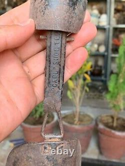 Vintage Rare Rusty Iron Metal Handcrafted Carl Shoe Tree Shoe Forms Adjustable