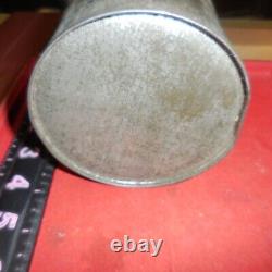 Vintage Rare Small Coal Miner Tin Metal Lunch Pail /Mining Bucket
