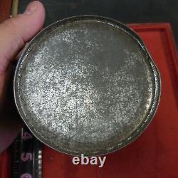Vintage Rare Small Coal Miner Tin Metal Lunch Pail /Mining Bucket
