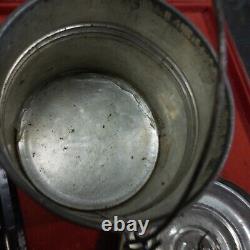 Vintage Rare Small Coal Miner Tin Metal Lunch Pail /Mining Bucket