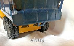 Vintage Rare Structo Toy Truck Scoop And Load Non-hydraulic Yellow Blue Metal