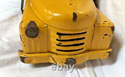 Vintage Rare Structo Toy Truck Scoop And Load Non-hydraulic Yellow Blue Metal