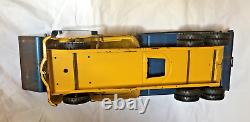 Vintage Rare Structo Toy Truck Scoop And Load Non-hydraulic Yellow Blue Metal