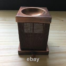 Vintage Rare Super Neat copper Metal incense burner Holder 4H x3W