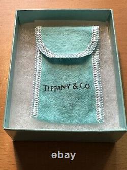 Vintage Rare Tiffany & Co. 18K Gold Sterling Silver Textured Weave Money Clip