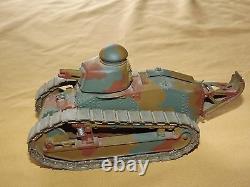 Vintage Rare Toy French Marcel Dassault Metal Battle Tank