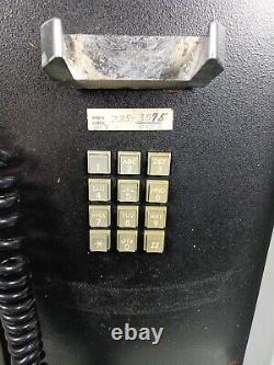 Vintage Rare metal call box button phone wall mount/man cave, Oddity prop decor