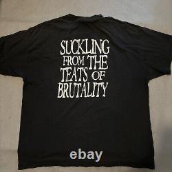 Vintage Retch Band Shirt Size XL Brutal Death Metal Goregrind Tour Rare Black