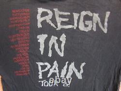 Vintage SLAYER Concert Shirt 1987 Reign In Blood Metal Rock Tour Band Shirt Rare