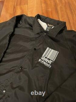 Vintage SLIPKNOT 1999 Coach Jacket Size XL Rare Auburn Sportswear Metal Rock