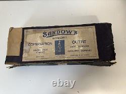Vintage Sandow Rare Combination Outfit With Chest Expander & Foot Stirrups