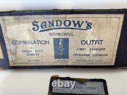 Vintage Sandow Rare Combination Outfit With Chest Expander & Foot Stirrups