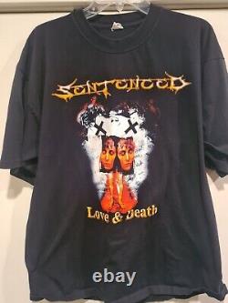 Vintage Sentenced Love and Death shirt RARE METAL 90s