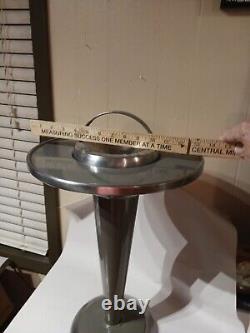 Vintage Smokador 23 Metal Pedestal Ashtray Mid Century/Space AGE VIBE RARE MINT