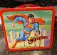Vintage Superman Lunchbox 1978 Metal Rare Aladdin -fantastic Condition