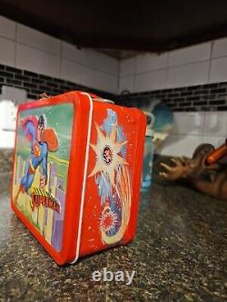 Vintage Superman Lunchbox 1978 Metal Rare Aladdin -Fantastic Condition