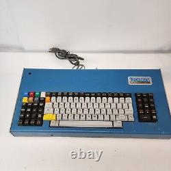Vintage Texscan MSI Blue Rare Metal Government Keyboard A Remarkable Find! EUC