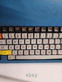 Vintage Texscan MSI Blue Rare Metal Government Keyboard A Remarkable Find! EUC