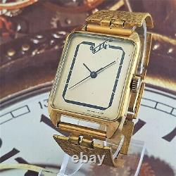 Vintage Watch USSR Luch VERY RARE Soviet WristWatch Poljot 2209 Gold Plated