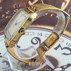 Vintage Watch USSR Luch VERY RARE Soviet WristWatch Poljot 2209 Gold Plated