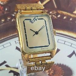 Vintage Watch USSR Luch VERY RARE Soviet WristWatch Poljot 2209 Gold Plated