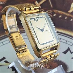 Vintage Watch USSR Luch VERY RARE Soviet WristWatch Poljot 2209 Gold Plated