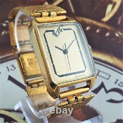 Vintage Watch USSR Luch VERY RARE Soviet WristWatch Poljot 2209 Gold Plated
