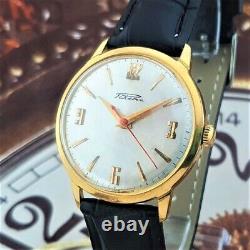 Vintage Watch USSR RAKETA 2609B 21Jewels Very Rare Soviet Wristwatch Gold Plated