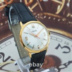 Vintage Watch USSR RAKETA 2609B 21Jewels Very Rare Soviet Wristwatch Gold Plated