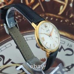 Vintage Watch USSR RAKETA 2609B 21Jewels Very Rare Soviet Wristwatch Gold Plated