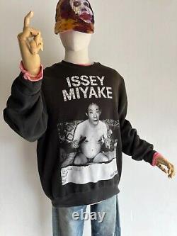 Vintage Y2K ISSEY MIYAKE XL Sweatshirt # /22 Rare Rhinestones Sagawa Cannibal