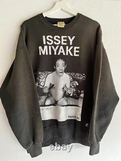 Vintage Y2K ISSEY MIYAKE XL Sweatshirt # /22 Rare Rhinestones Sagawa Cannibal