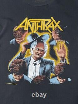 Vintage anthrax thrash metal shirt 1987 among the living tour rare European