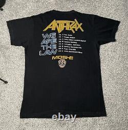 Vintage anthrax thrash metal shirt 1987 among the living tour rare European