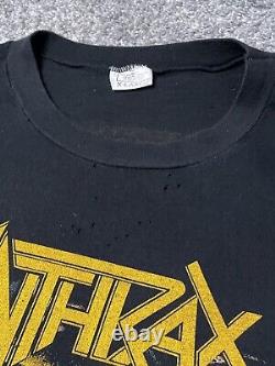 Vintage anthrax thrash metal shirt 1987 among the living tour rare European