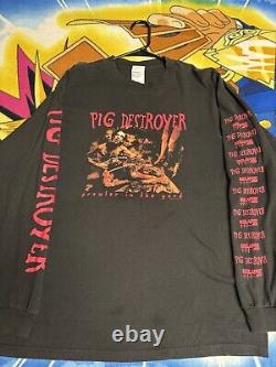 Vintage pig destoyer prowler metal rock band long sleeve RARE