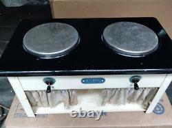 Vintage rare Fritz Dienes child's stove enameled metal good working condition