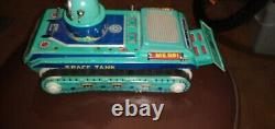 Vintage rare space tank metal Japan toy