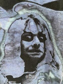 Vtg 90s Ozzy Osbourne AOP Rare Band T Shirt Mens Single Stitch blue metal O2