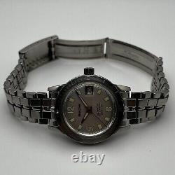 Vtg Rare Bulova 386-4 Snorkel 666 Feet Men's Automatic Dive Watch Runs Great