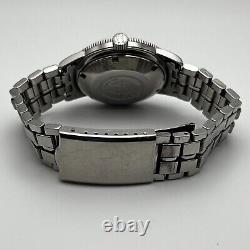 Vtg Rare Bulova 386-4 Snorkel 666 Feet Men's Automatic Dive Watch Runs Great