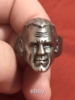 WWF WWE John Cena Face Metal Finger Ring wcw ecw rare vintage figure shirt