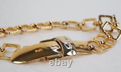 Women's original vintage rare metal (gold) belt Guy Laroche 1980-1990 years