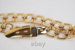 Women's original vintage rare metal (gold) belt Guy Laroche 1980-1990 years