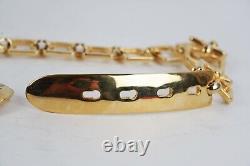 Women's original vintage rare metal (gold) belt Guy Laroche 1980-1990 years